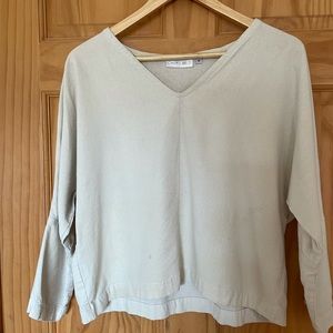 Only Child raw silk Tierra top